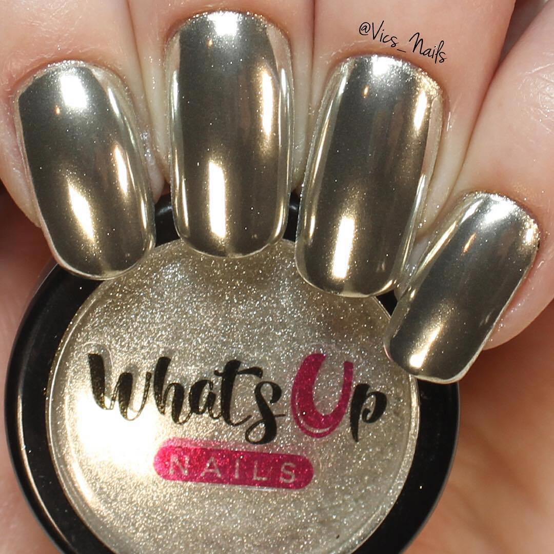 Chrome Powder by Whats Up Nails - chrome nails