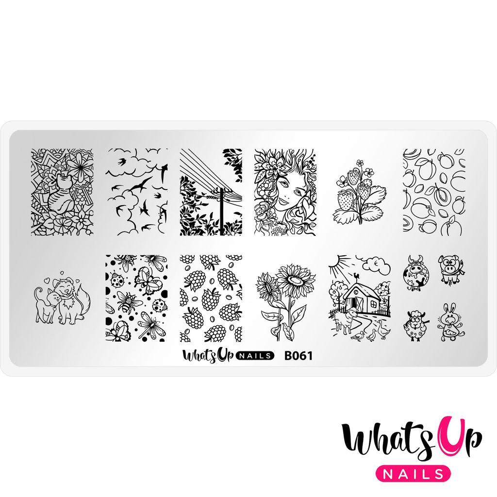 Summer in the Countryside Stamping Plate - by Whats Up Nails at NailX